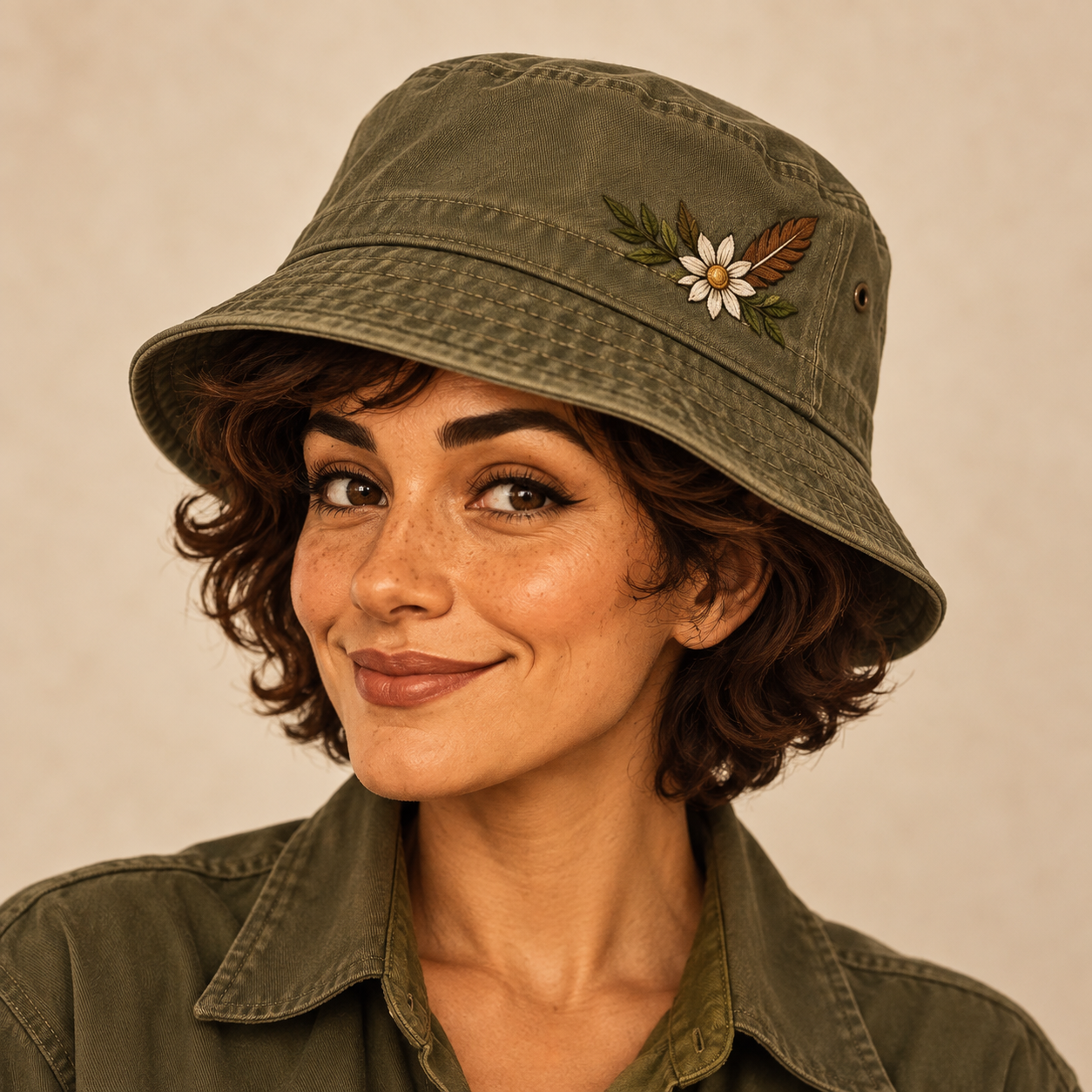 WAP MOP SHOPPE Canela Field Cap bucket hat