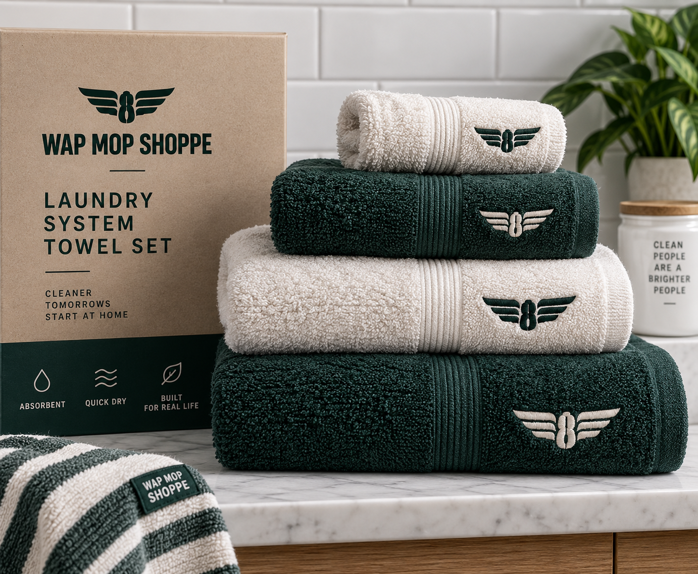 WAP MOP SHOPPE Laundry Systems Towel Set