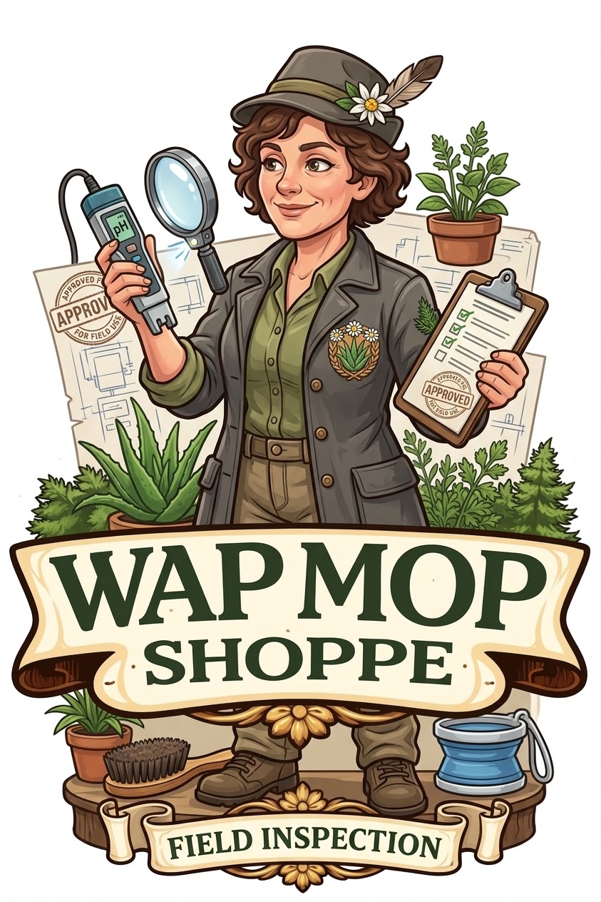 WAP MOP SHOPPE field inspector examining practical cleanliness